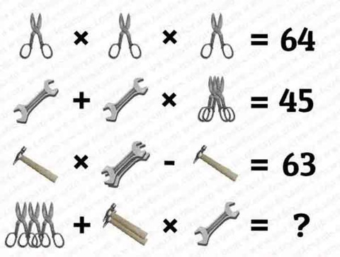 Luyện tập não bộ với phép tính kéo và búa - Ảnh 1. Luyện tập não bộ với phép tính kéo và búa - Ảnh 1.