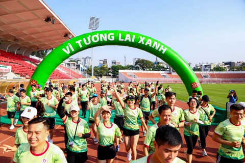 Agribank phát động giải chạy ‘Vì tương lai xanh’ - Ảnh 1. Agribank tổ chức giải chạy 'Vì tương lai xanh' - Ảnh: CTV