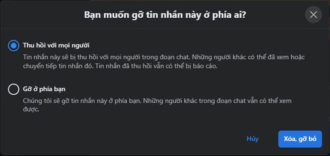 Messenger bất ngờ không thu hồi được tin nhắn - Ảnh 1. Messenger bất ngờ không thu hồi được tin nhắn - Ảnh 1.