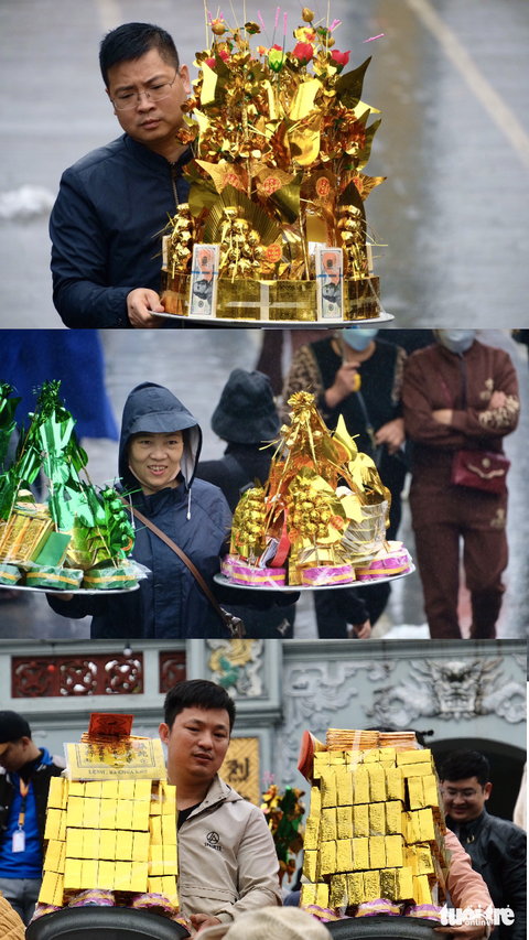 ‘Vay tiền, xin lộc’ đền Bà Chúa Kho: Đốt vàng mã giảm nhẹ, vẫn nhét tiền qua khe cửa - Ảnh 5. ‘Vay tiền, xin lộc’ đền Bà Chúa Kho: Đốt vàng mã giảm nhẹ, vẫn nhét tiền qua khe cửa - Ảnh 5.