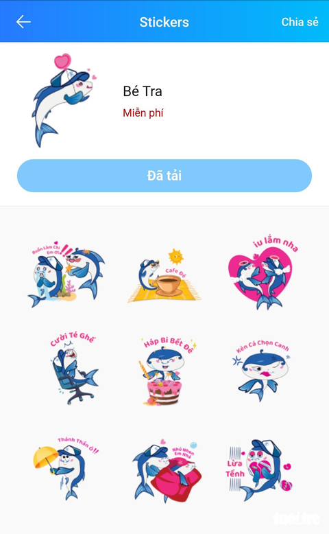 Bộ sticker Bé Tra chạy miễn phí trên Zalo - Ảnh 1. Bộ sticker Bé Tra chạy miễn phí trên Zalo - Ảnh 1.
