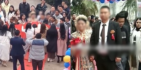 Chú rể bẽ mặt vì bị tập đoàn bạn gái cũ giăng băng rôn trong ngày cưới - Ảnh 2. Chú rể bẽ mặt vì bị tập đoàn bạn gái cũ giăng băng rôn trong ngày cưới - Ảnh 2.