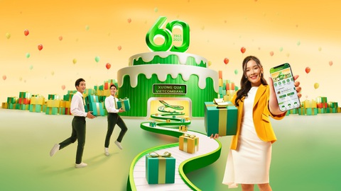 Vietcombank dành hơn 160.000 quà tặng tri ân khách hàng - Ảnh 2. Từ 27-3 đến 1-4, Vietcombank dành 60.000 quà tặng cho khách hàng giao dịch tại quầy và 60.000 quà tặng cho khách hàng giao dịch trên ngân hàng số VCB Digibank/ VCB DigiBiz - Ảnh: VCB