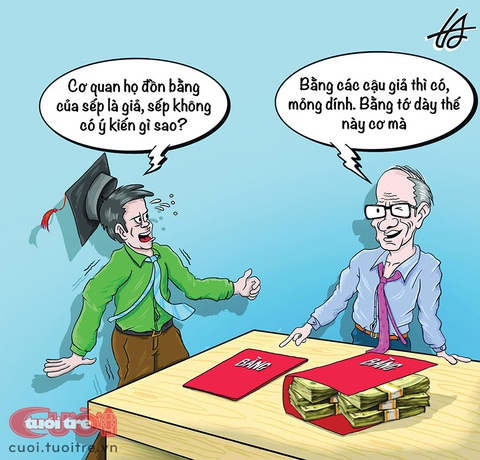 Nghi vấn bằng cấp của cán bộ quận: Sinh con rồi mới sinh cha? - Ảnh 1. Nghi vấn bằng cấp của cán bộ quận: Sinh con rồi mới sinh cha? - Ảnh 1.