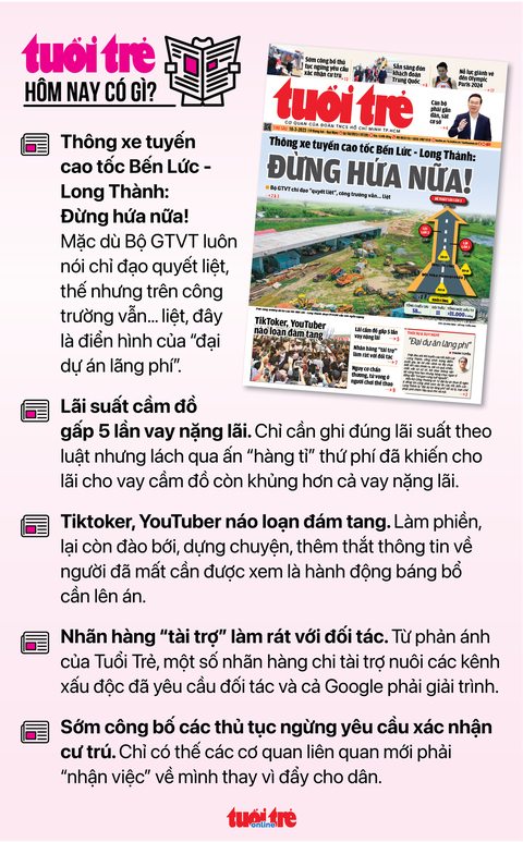 Tin tức sáng 10-3: Xuất khẩu điện thoại, linh kiện 2 tháng đạt hơn 9 tỉ USD - Ảnh 7. Nhiều thông tin hot phục vụ bạn đọc trên báo Tuổi Trẻ số ra ngày 10-3