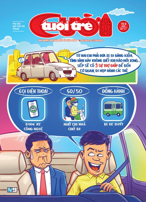 Tuổi Trẻ Cười số ra 15-3-2023: Muốn đăng xuất vì đăng kiểm! - Ảnh 1. Tuổi Trẻ Cười số ra 15-3-2023: Muốn đăng xuất vì đăng kiểm! - Ảnh 1.