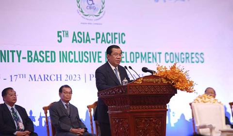 Thủ tướng Campuchia Hun Sen bày tỏ ý định lui về hậu trường - Ảnh 1. Thủ tướng Campuchia Hun Sen bày tỏ ý định lui về hậu trường - Ảnh 1.