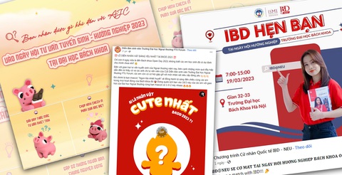 Có hẹn ở ngày hội Hà Nội - Ảnh 1. Trang tin, fanpage của các cơ sở đào tạo tràn ngập thông tin về ngày hội tư vấn tuyển sinh - hướng nghiệp tại Hà Nội - Ảnh chụp màn hình