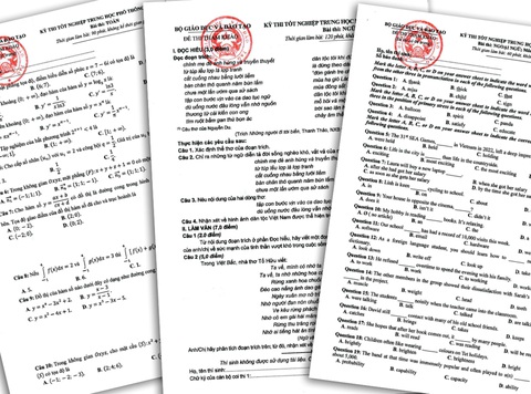 Đề thi tham khảo kỳ thi tốt nghiệp THPT 2023: Trên 80% ở mức nhận biết, thông hiểu - Ảnh 3. Đề thi tham khảo kỳ thi tốt nghiệp THPT năm 2023. Bạn đọc có thểxem tại tuoitre.vn