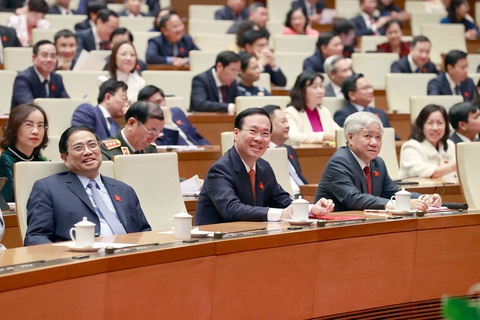 Thủ tướng Phạm Minh Chính và ông Võ Văn Thưởng tham dự kỳ họp bất thường lần thứ 4 sáng 2-3 - Ảnh:TTXVN Thủ tướng Phạm Minh Chính và ông Võ Văn Thưởng tham dự kỳ họp bất thường lần thứ 4 sáng 2-3 - Ảnh: TTXVN