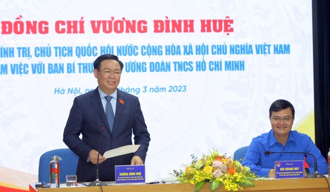Chủ tịch Quốc hội Vương Đình Huệ: Nuôi dưỡng hoài bão của thế hệ trẻ, nhất là gen Z - Ảnh 1. Chủ tịch Quốc hội Vương Đình Huệ: Nuôi dưỡng hoài bão của thế hệ trẻ, nhất là gen Z - Ảnh 1.