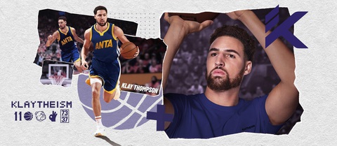 Anta Việt Nam tài trợ độc quyền trang phục giải đấu cho VBA - Ảnh 1. Klay Thompson - một trong những ngôi sao bóng rổ nổi tiếng thế giới đã hợp tác với Anta.
