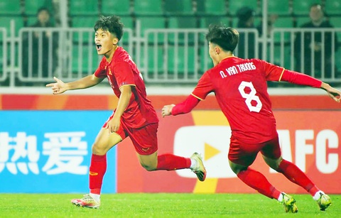 DOHA CUP 2023: Chờ màn ra mắt của HLV Troussier - Ảnh 1. Quốc Việt là một trong những niềm hy vọng của U23 Việt Nam - Ảnh: AFC