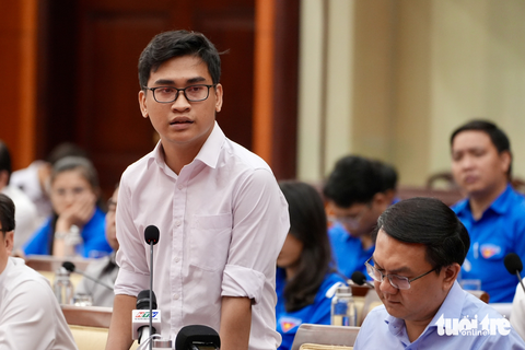 Võ Khánh An, sinh viên ĐH Công nghệ -Thông tin ĐHQG TP.HCM - Ảnh: HỮU HẠNH Võ Khánh An, sinh viên trường ĐH Công nghệ -Thông tin (ĐHQG TP.HCM) - Ảnh: HỮU HẠNH
