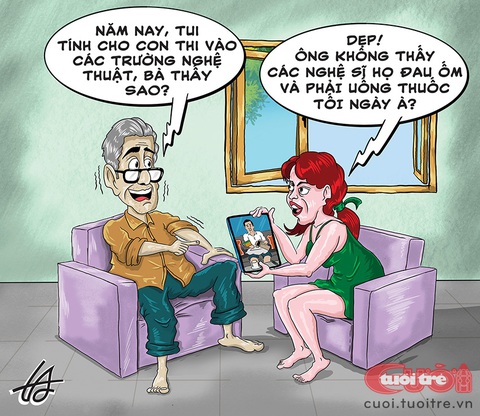 Vợ chồng bất đồng vì con chọn ngành nghệ thuật - Ảnh 1. Vợ chồng bất đồng vì con chọn ngành nghệ thuật - Ảnh 1.