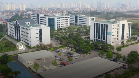 Thí sinh 2k5 lo ngại điểm số đầu vào khi định hướng lĩnh vực y tế - Ảnh 1. Khuôn viên Trường Đại học Y tế công cộng – Hanoi University of Public Health