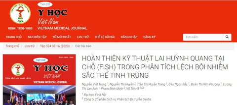 Công trình nghiên cứu về kỹ thuật phân tích lệch bội tinh trùng - Ảnh 2. Công trình nghiên cứu về kỹ thuật phân tích lệch bội tinh trùng - Ảnh 2.