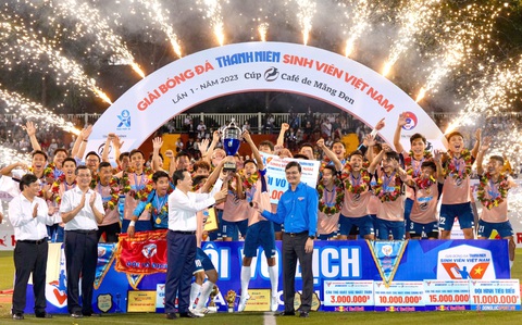 Thủ môn Lào giúp Đại học Huế vô địch Giải bóng đá sinh viên Việt Nam - Ảnh 1. Thủ môn Lào giúp Đại học Huế vô địch Giải bóng đá sinh viên Việt Nam - Ảnh 1.