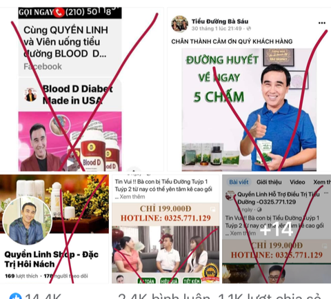 Ảnh chụp màn hình Facebook Quyền Linh về việc anh “kêu cứu” hình ảnh bị sử dụng quảng cáo trái phép Ảnh chụp màn hình Facebook Quyền Linh về việc anh “kêu cứu” hình ảnh bị sử dụng quảng cáo trái phép