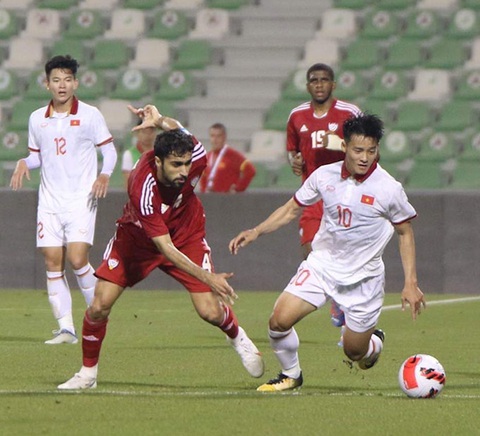 Sụp đổ trong hiệp 2, U23 Việt Nam thua UAE 0-4 ở Doha Cup 2023 - Ảnh 2. Sụp đổ trong hiệp 2, U23 Việt Nam thua UAE 0-4 ở Doha Cup 2023 - Ảnh 2.