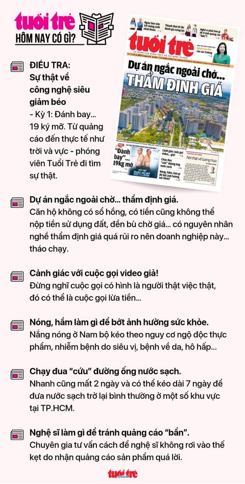 Tin sáng 27-3: TP.HCM thả 44.000 con cá lăng xuống sông Sài Gòn; Long An có tân phó chủ tịch tỉnh - Ảnh 8. Tin sáng 27-3: TP.HCM thả 44.000 con cá lăng xuống sông Sài Gòn; Long An có tân phó chủ tịch tỉnh - Ảnh 8.