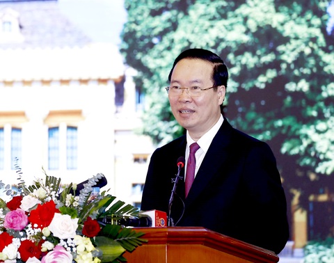 Chủ tịch nước Võ Văn Thưởng: Xét xử không được để xảy ra oan, giảm tối đa tình trạng sai - Ảnh 2. Chủ tịch nước Võ Văn Thưởng phát biểu chỉ đạo - Ảnh: TTXVN