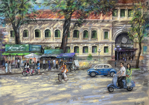 Ngắm những ổ bánh mì thật đẹp trong tranh Lê Sa Long - Ảnh 4. Ngắm những ổ bánh mì thật đẹp trong tranh Lê Sa Long - Ảnh 4.