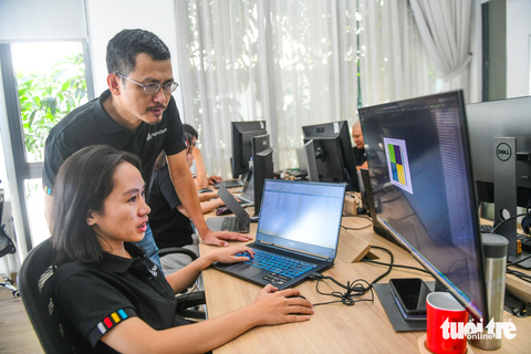 Ông Nguyễn Thành Lâm - Ảnh: NGỌC HIỂN Ông Nguyễn Thành Lâm, nhà sáng lập và chủ tịch công ty NamiTech - Ảnh: QUANG ĐỊNH