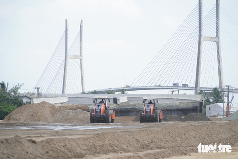 Cao tốc từ Tiền Giang về Cần Thơ đang được thi công như thế nào? - Ảnh 3. Cao tốc từ Tiền Giang về Cần Thơ đang được thi công như thế nào? - Ảnh 3.