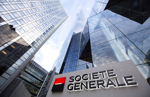 Trụ sở Ngân hàng Société Générale ở Paris, Pháp - Ảnh: BLOOMBERG Trụ sở Ngân hàng Société Générale ở Paris, Pháp - Ảnh: BLOOMBERG