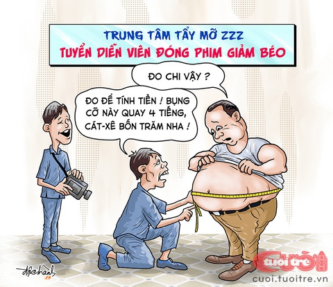 Nhận cát xê nhờ... bụng mỡ - Ảnh 1. Nhận cát xê nhờ... bụng mỡ - Ảnh 1.