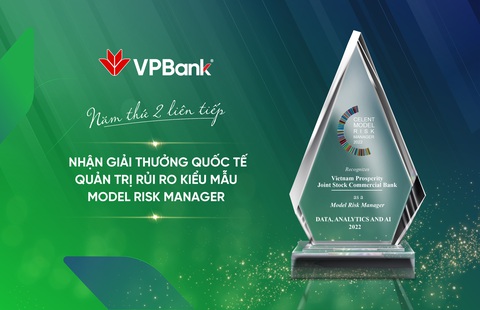 VPBank tiếp tục được trao giải quốc tế về quản trị rủi ro - Ảnh 1. VPBank tiếp tục được trao giải quốc tế về quản trị rủi ro - Ảnh 1.