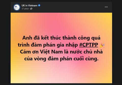 Đại sứ Anh cảm ơn Việt Nam giúp gia nhập CPTPP - Ảnh 2. Đại sứ Anh cảm ơn Việt Nam giúp gia nhập CPTPP - Ảnh 2.