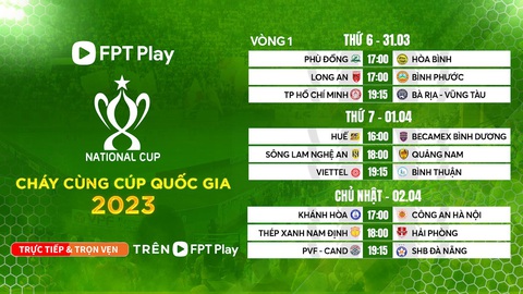 Những trận đấu ‘đốt cháy’ vòng loại Cúp Quốc gia 2023 trên FPT Play - Ảnh 5. Những trận đấu ‘đốt cháy’ vòng loại Cúp Quốc gia 2023 trên FPT Play - Ảnh 5.