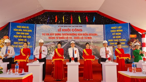 Bình Định khởi công đường nối quốc lộ 1D và quốc lộ 19C - Ảnh 1. Bình Định khởi công đường nối quốc lộ 1D và quốc lộ 19C - Ảnh 1.