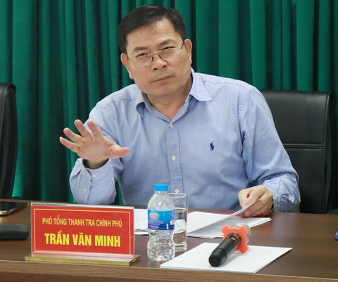 BV Nguyễn Tri Phương báo cáo tình hình sức khỏe của Phó tổng Thanh tra Chính phủ Trần Văn Minh - Ảnh 1. Phó tổng Thanh tra Chính phủ Trần Văn Minh chủ trì buổi tiếp công dân tại Hà Nội ngày 18-10-2022 - Ảnh: Thanh tra Việt Nam