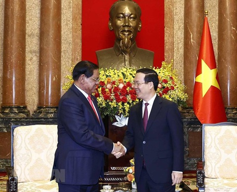 Chủ tịch nước Võ Văn Thưởng tiếp Phó thủ tướng Campuchia - Ảnh 1. Chủ tịch nước Võ Văn Thưởng tiếp Phó thủ tướng Campuchia - Ảnh 1.