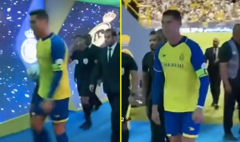 Ronaldo đuổi fan nhí đi chỗ khác vì một thứ liên quan đến Messi - Ảnh 1. Ronaldo đuổi fan nhí đi chỗ khác vì một thứ liên quan đến Messi - Ảnh 1.