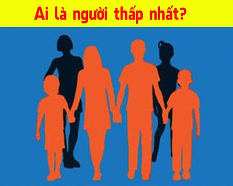 Ai là người thấp nhất? - Ảnh 1. Ai là người thấp nhất? - Ảnh 1.
