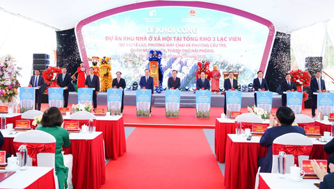 Khởi công xây khu nhà ở xã hội hơn 4.865 tỉ đồng ở Hải Phòng - Ảnh 1. Khởi công xây khu nhà ở xã hội hơn 4.865 tỉ đồng ở Hải Phòng - Ảnh 1.