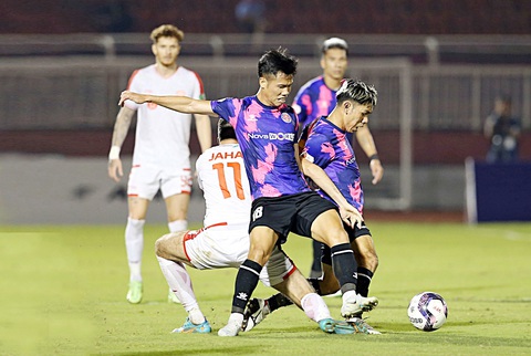 Chăm "chân đế" tốt rồi hãy mơ World Cup - Ảnh 1. CLB Sài Gòn khi còn ở V-League 2022 - Ảnh: N.K.