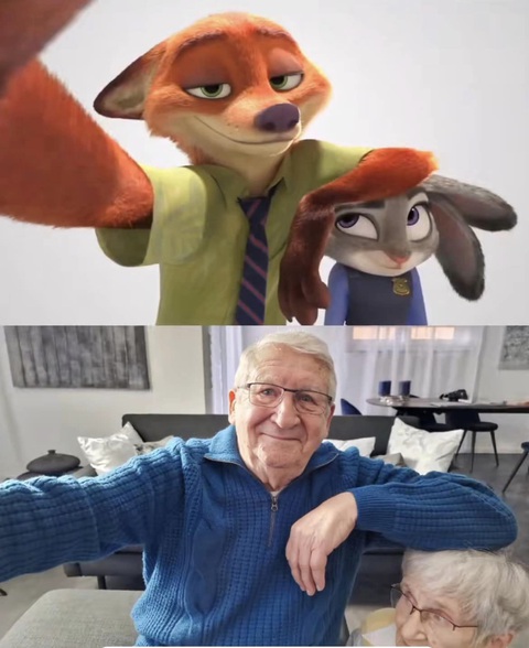 Bộ ảnh kỷ niệm 61 năm ngày cưới phong cách Zootopia của cặp đôi U90 gây sốt - Ảnh 7. Bộ ảnh kỷ niệm 61 năm ngày cưới phong cách Zootopia của cặp đôi U90 gây sốt - Ảnh 7.