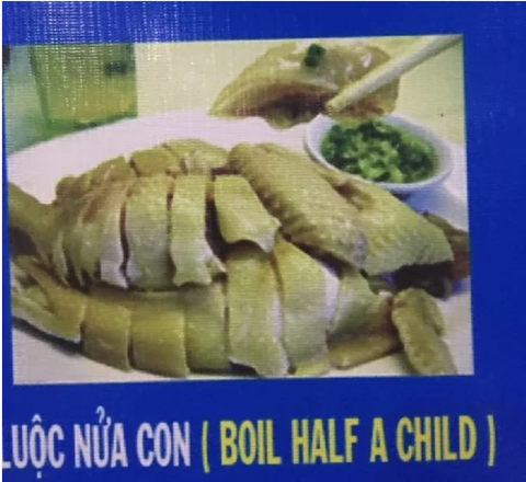 Phát hoảng với menu song ngữ được dịch bởi... chị Google! - Ảnh 6. Phát hoảng với menu song ngữ được dịch bởi... chị Google! - Ảnh 6.