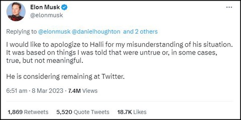 Elon Musk xin lỗi sau khi đuổi việc nhân viên khuyết tật - Ảnh 1. Elon Musk xin lỗi sau khi đuổi việc nhân viên khuyết tật - Ảnh 1.