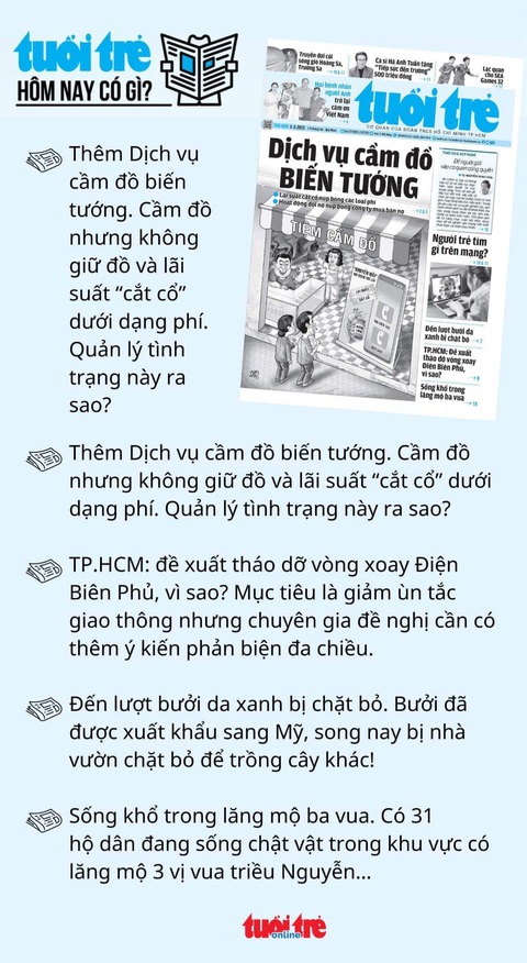 Tin tức sáng 9-3: Đề xuất lùi hạn nộp hơn 100.000 tỉ tiền thuế; Đăng kiểm chen chúc, giảm cách nào? - Ảnh 7. Tin tức sáng 9-3: Đề xuất lùi hạn nộp hơn 100.000 tỉ tiền thuế; Đăng kiểm chen chúc, giảm cách nào? - Ảnh 7.