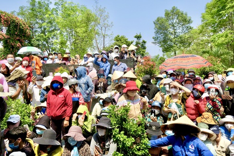 Biển người vây kín nơi an nghỉ của nghệ sĩ Vũ Linh - Ảnh 2. Biển người vây kín nơi an nghỉ của nghệ sĩ Vũ Linh - Ảnh 2.