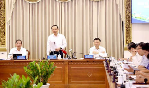 Bí thư TP.HCM Nguyễn Văn Nên phát biểu tại phiên họp tình hình kinh tế - xã hội quý 1 và triển khai nhiệm vụ, giải pháp quý 2-2023 - Ảnh: TTBC Toàn cảnh phiên họp tình hình kinh tế - xã hội quý 1 và triển khai nhiệm vụ, giải pháp quý 2-2023 - Ảnh: TTBC
