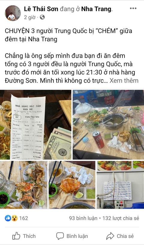Lãnh đạo Nha Trang yêu cầu làm rõ vụ nhà hàng bị tố chặt chém khách nước ngoài - Ảnh 2. Lãnh đạo Nha Trang yêu cầu làm rõ vụ nhà hàng bị tố chặt chém khách nước ngoài - Ảnh 2.