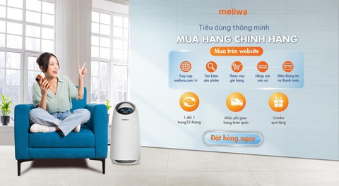 Meliwa mang không khí sạch đến ngôi nhà bạn - Ảnh 3. Meliwa tiếp thị bán hàng bằng những trang web và các kênh thương mại điện tử