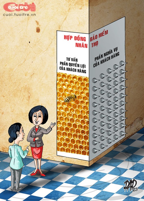 Tư vấn bảo hiểm quá... hiểm - Ảnh 1. Tư vấn bảo hiểm quá... hiểm - Ảnh 1.